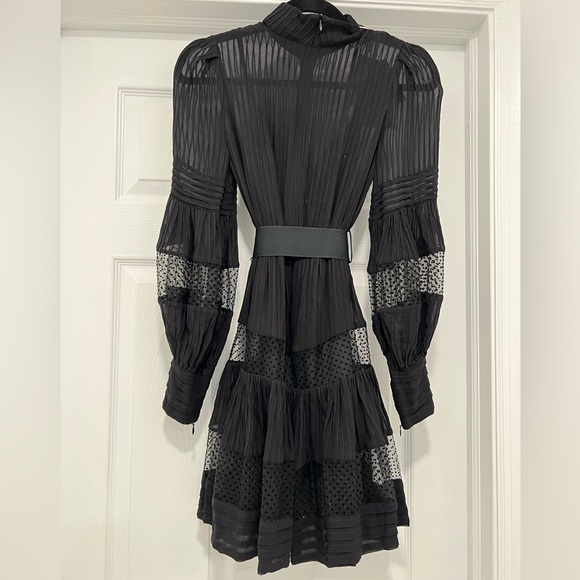 ZIMMERMANN Spliced Mesh Mini Dress US:4 - Picture 7 of 12